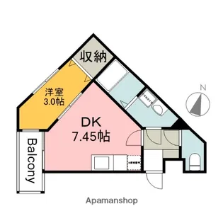 広島県広島市西区庚午北1丁目【アパート】の間取り