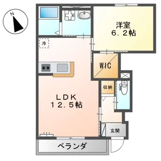 AMOUR AYA【1階】の間取り