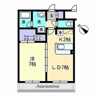 広島県広島市安佐南区伴東7丁目【マンション】の間取り