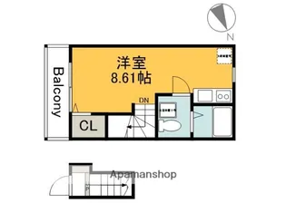 広島県広島市佐伯区八幡1丁目【アパート】の間取り