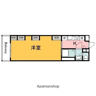 広島県広島市南区宇品御幸5丁目【アパート】の間取り