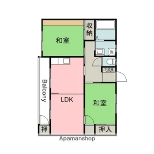 広島県広島市安佐南区緑井8丁目【マンション】の間取り