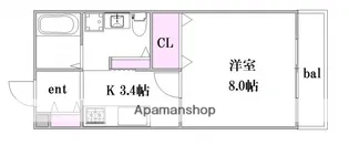 広島県広島市東区中山西1丁目【アパート】の間取り