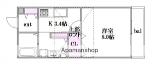 広島県広島市東区中山西1丁目【アパート】の間取り