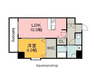 UNITY舟入【901号室】の間取り