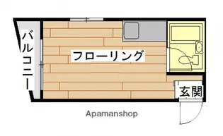 広島県広島市西区三滝町【マンション】の間取り