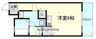 広島県広島市東区牛田新町1丁目【マンション】の間取り