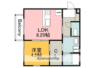 LA PORTE 江波本町【2階】の間取り