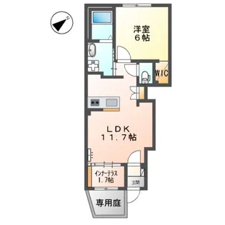 フィオーレ【1階】の間取り