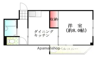 広島県広島市南区比治山本町【マンション】の間取り