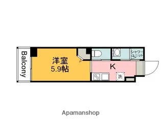 広島県安芸郡府中町大須4丁目【マンション】の間取り