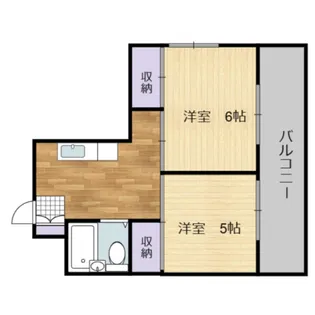 ハイネス江波【801号室号室】の間取り