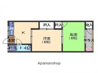 広島県広島市佐伯区五日市中央1丁目【アパート】の間取り