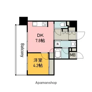 広島県広島市東区二葉の里1丁目【マンション】の間取り
