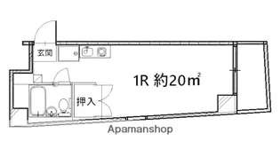 広島県広島市中区富士見町【マンション】の間取り