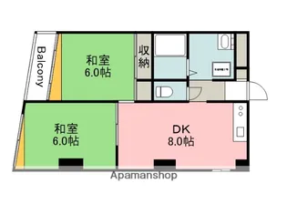広島県広島市東区東蟹屋町【マンション】の間取り
