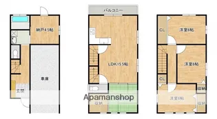 広島県広島市東区戸坂出江2丁目【一戸建】の間取り