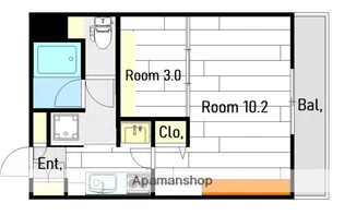 広島県広島市安佐南区緑井6丁目【マンション】の間取り