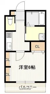 広島県広島市佐伯区海老園4丁目【アパート】の間取り