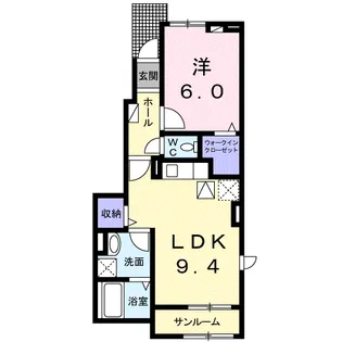CALME【1階】の間取り