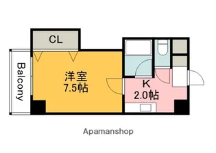 広島県広島市西区横川新町【マンション】の間取り