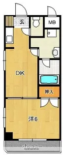 ノーブル平和大通り【3階】の間取り