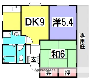 広島県広島市西区井口4丁目【アパート】の間取り