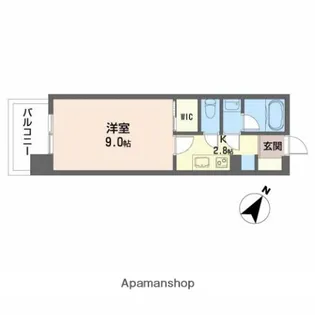 広島県広島市南区西荒神町【マンション】の間取り