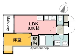 広島県広島市西区草津南3丁目【アパート】の間取り