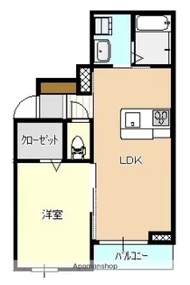 広島県広島市中区広瀬北町【アパート】の間取り