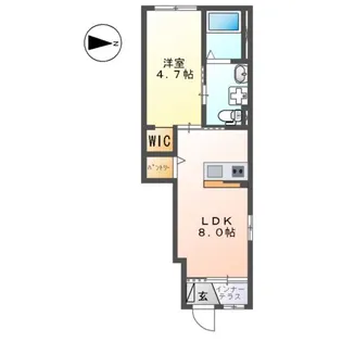 オリーブガーデン【1階】の間取り