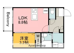 広島県広島市佐伯区三筋1丁目【アパート】の間取り