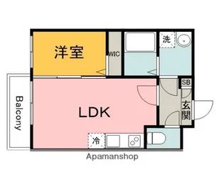 広島県広島市佐伯区三筋1丁目【アパート】の間取り