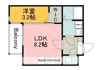 広島県広島市佐伯区三筋1丁目【アパート】の間取り
