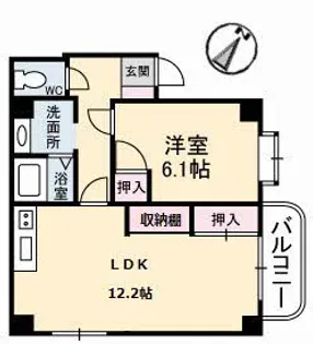 広島県広島市西区庚午北2丁目【マンション】の間取り