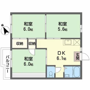 広島県広島市佐伯区利松1丁目【アパート】の間取り