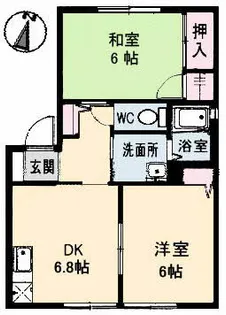 広島県広島市安佐南区相田4丁目【アパート】の間取り