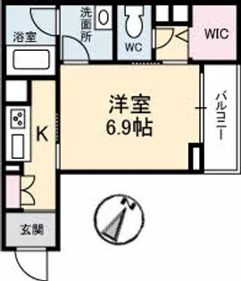 広島県広島市佐伯区五日市駅前1丁目【アパート】の間取り