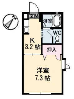 広島県広島市安佐南区伴東2丁目【アパート】の間取り