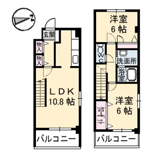広島県広島市安佐南区中筋1丁目【マンション】の間取り