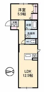 広島県広島市安佐南区西原6丁目【マンション】の間取り