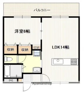 広島県広島市佐伯区八幡3丁目【マンション】の間取り