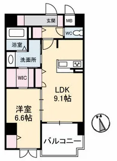 広島県広島市東区光が丘【マンション】の間取り