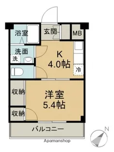 広島県広島市安佐北区口田4丁目【マンション】の間取り