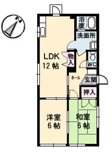 広島県広島市南区皆実町4丁目【アパート】の間取り