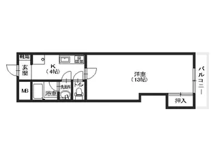 ベルシャトー加登【202号室号室】の間取り