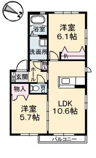 広島県広島市安芸区瀬野西3丁目【アパート】の間取り