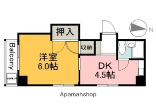 RGT竹屋町BUILDING【302号室】の間取り