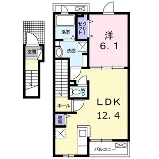 エターナルグランツ【2階】の間取り