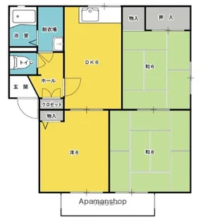 広島県広島市安佐南区伴東4丁目【アパート】の間取り